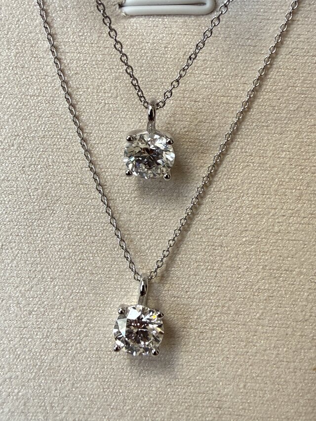 1ct ラボグロウンダイヤモンド 一粒ネックレス｜Pt950 プラチナ・F