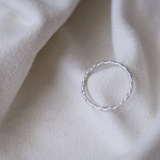 シルバーリング rope | iichi 日々の暮らしを心地よくするハンドメイド