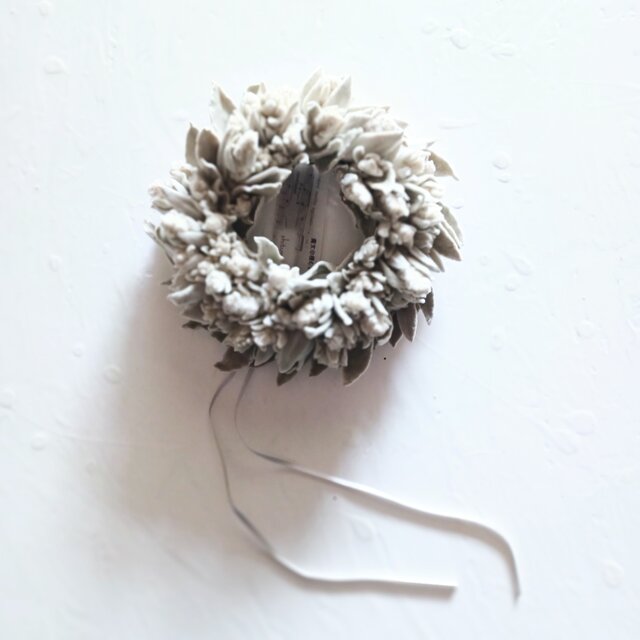 【魔女の棲む森 ～雪の日の花畑～】ドライフラワー リース クリスマスリース 魔女の棲む森 ～ 雪の日の花畑 ～ dried-botanical wreath tree