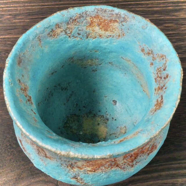 青色の弥生壺 no.26 | iichi 日々の暮らしを心地よくするハンドメイド