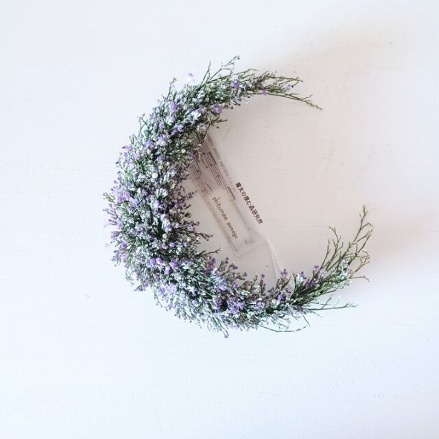 魔女の棲む森 ～champetre shabby～ 雪降る夜の月 dried-botanical