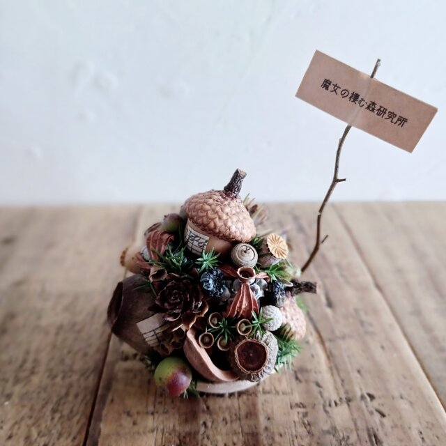 Petite・Foret ～ Le Sortilège Sucré ～ dried-botanical wreath cake