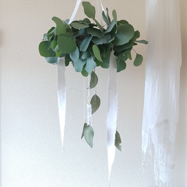 【魔女の棲む森～花詩 風詩～】ドライフラワー ハーフリース 魔女の棲む森 ～petrichor～ dried-botanical wreath | iichi 日々の