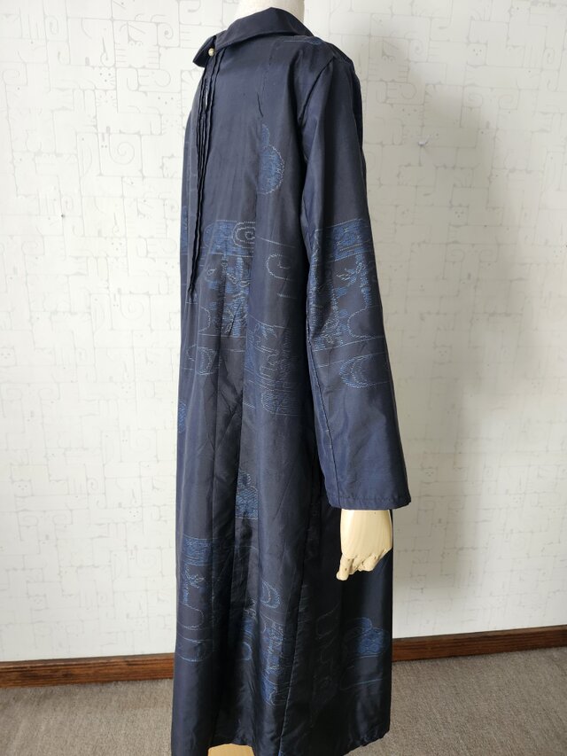 LLサイズ 大島紬リメイク ピンタックワンピース | iichi 日々の暮らし