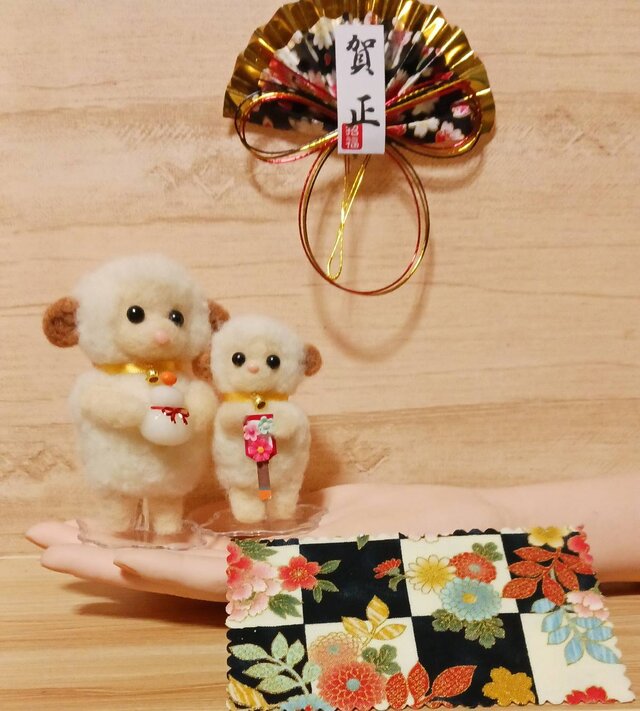 羊毛フェルト 干支 未年 ひつじ 親子 | iichi 日々の暮らしを心地よく