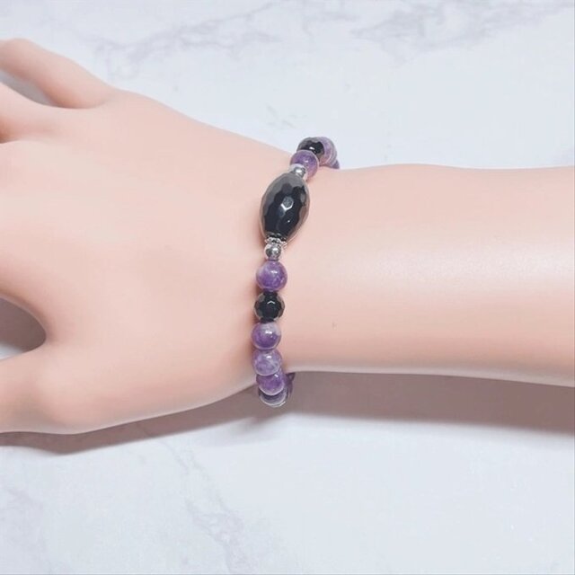 ❤数量限定！厄を払い意志を貫く、開運のお守り 天然石ブレスレット