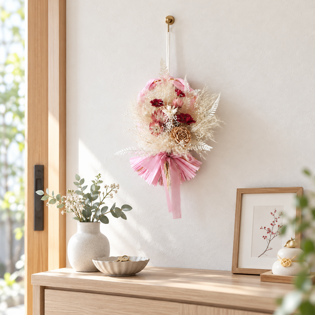 早割/新春を彩る2wayお正月飾りNo.245/スワッグ しめ縄飾り しめ飾り