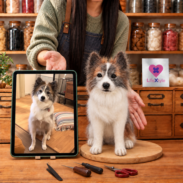 羊毛フェルト うちの子 オーダーメイド｜写真から作る犬そっくりペット