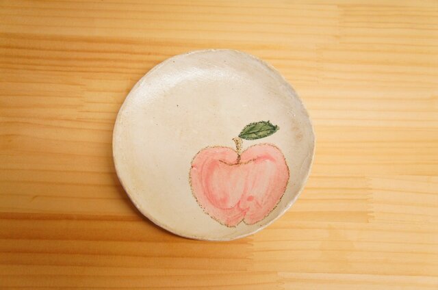 粉引リンゴのケーキ皿の画像1枚目