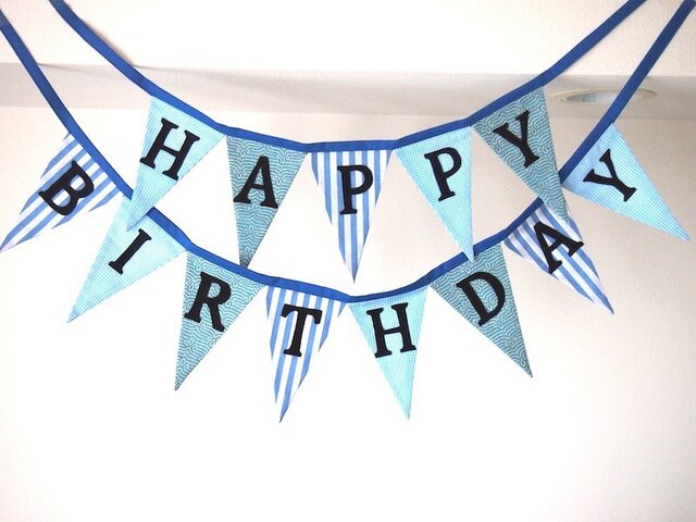 フラッグガーランド Happy Birthdayの画像1枚目