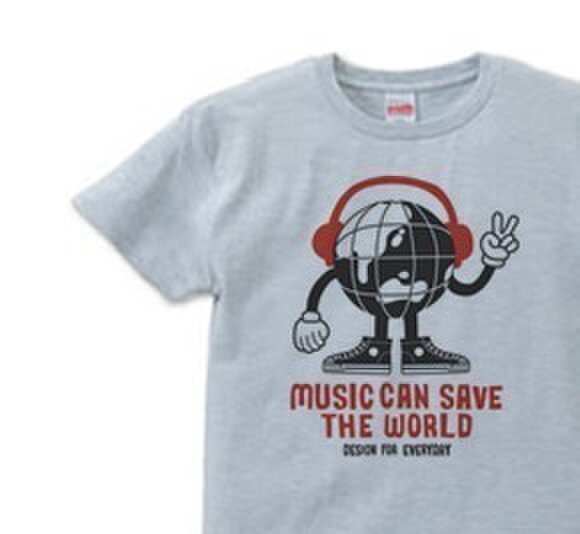 ヘッドフォン&アースマン S~XL Tシャツ【受注生産品】の画像1枚目