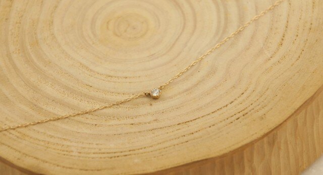 Necklace -Diamond,18KGの画像1枚目