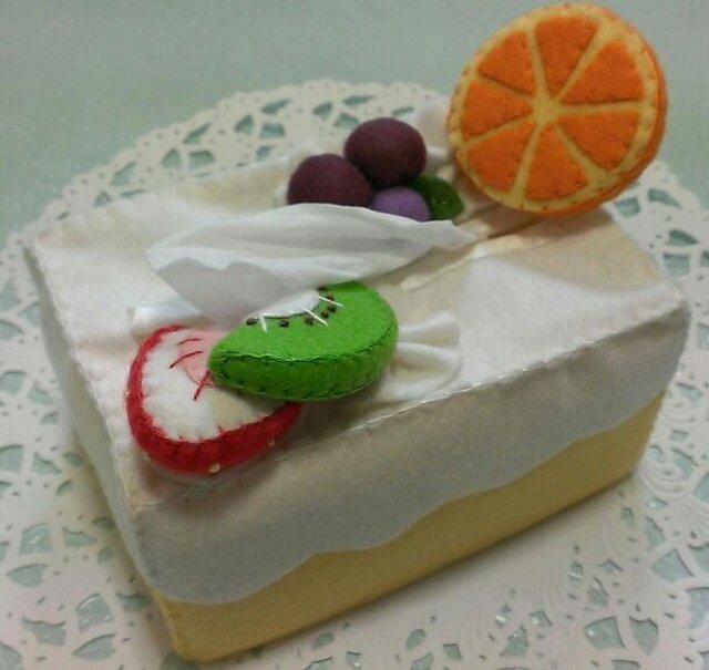 ティッシュケース フルーツの画像1枚目