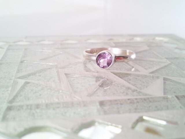 ◇天然アメジスト◇ Silver Ring #11の画像1枚目