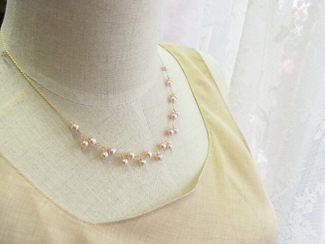 *Tiny Lace*14kgfネックレスの画像1枚目