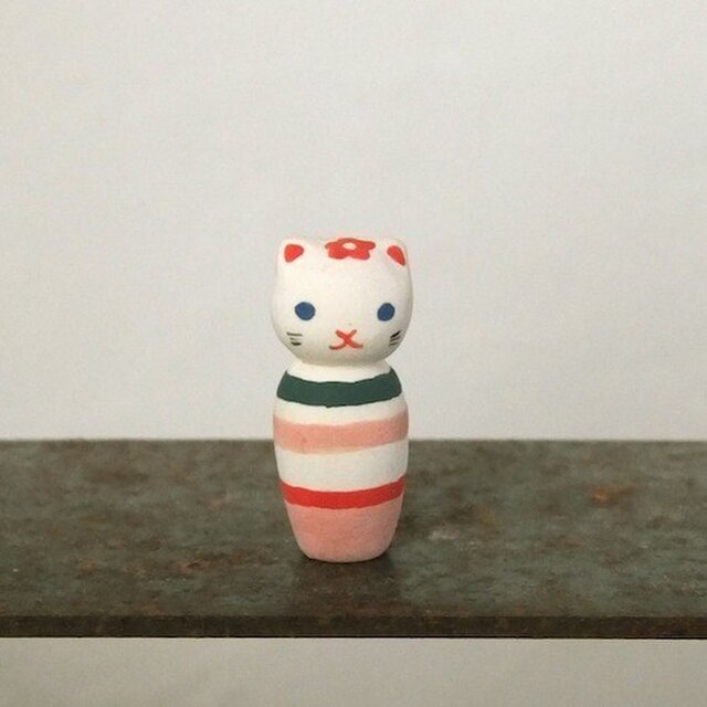 ねこけしのフェーブ(ストライプ)の画像1枚目