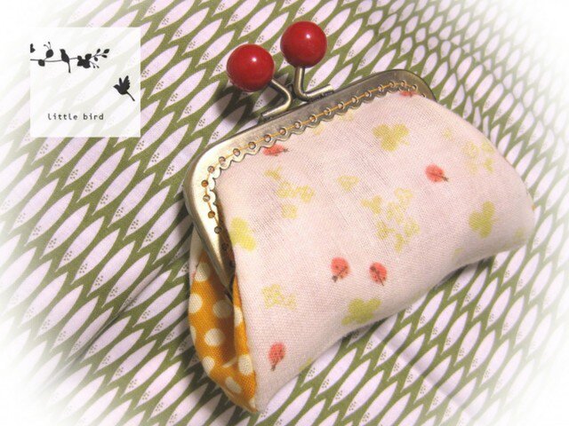 がま口 *てんとう虫とクローバー*の画像1枚目