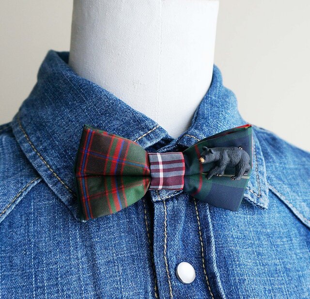 2WAY BOWTIE(bear_nylon)の画像1枚目
