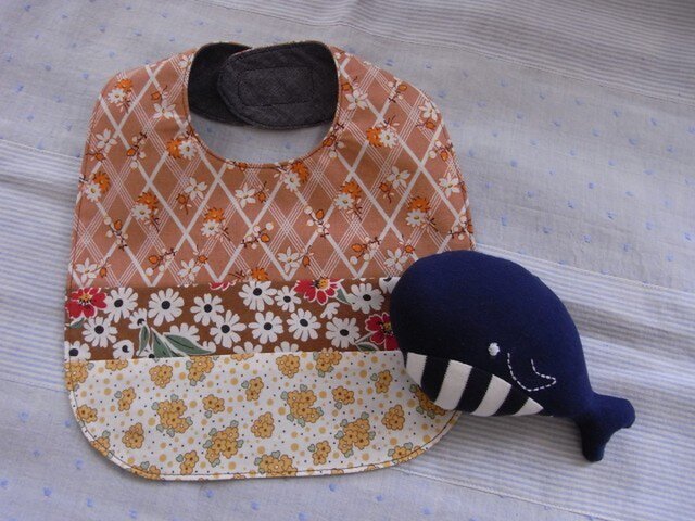 レトロ柄ロングスタイ * ブラウン*の画像1枚目