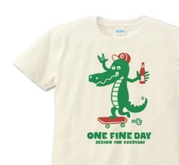 sk8 クロコダイル XS(女性XS~S) Tシャツ【受注生産品】の画像1枚目