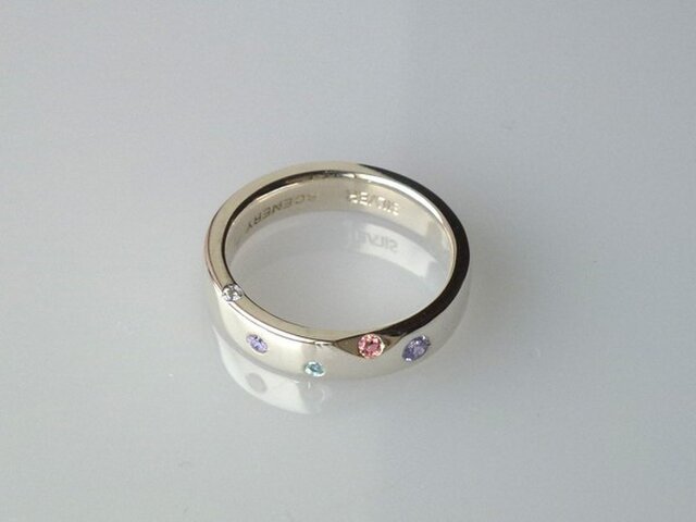 シルバーアクセサリー リング(レディース) 紫陽花 ファイブ-エレメントの画像1枚目