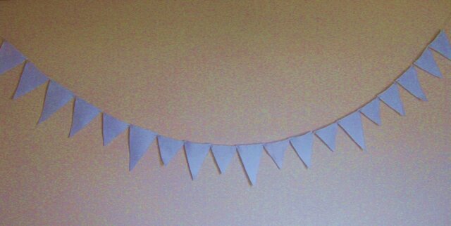 flag garland (white)の画像1枚目