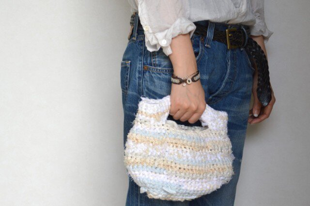 Scrap Fabric Knitting Bag_001の画像1枚目