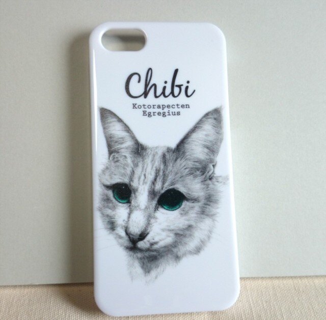 Iphone5 5sケース 猫のちび Iichi ハンドメイド クラフト作品 手仕事品の通販