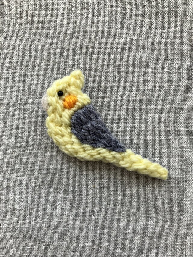 オカメインコ＊ブローチ