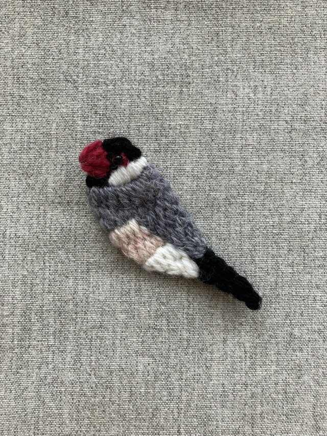 文鳥＊ブローチ