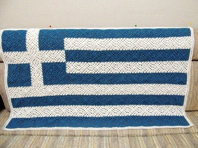 ギリシャ国旗のブランケットの画像1枚目