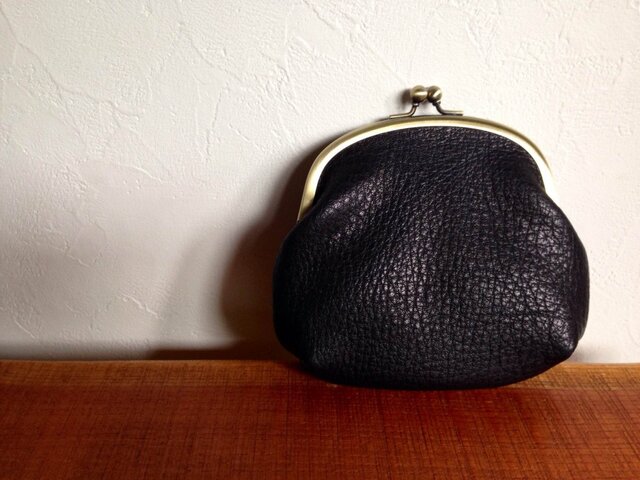 黒いがまぐち(大)の画像1枚目