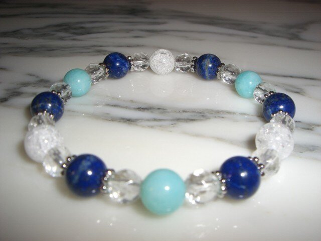 癒しのオルゴナイト❤️アマゾナイト＋ラピスラズリのハート型♡ 癒しのオルゴナイト❤️アマゾナイト＋ラピスラズリのハート型♡