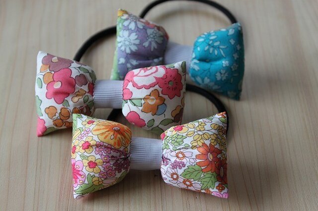 atelier.f リバティ生地一覧①パッチンピン ヘアゴム ハンドメイド