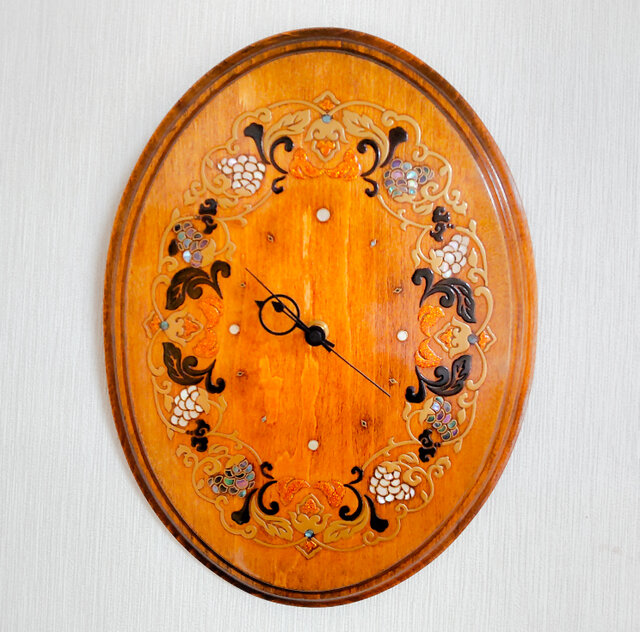 蒔絵壁掛け時計盤 葡萄 | iichi 日々の暮らしを心地よくする