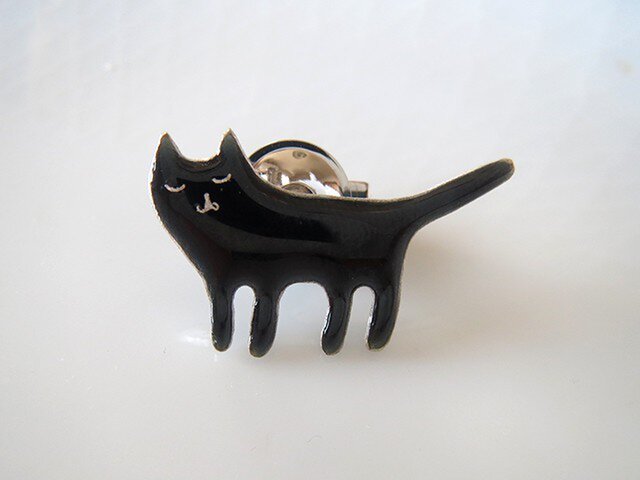 黒猫ブローチの画像1枚目