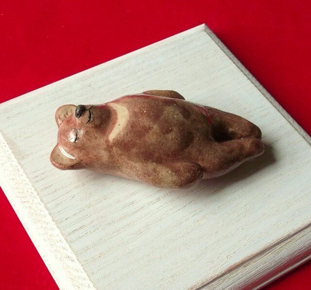 あお向け寝 くまの画像1枚目