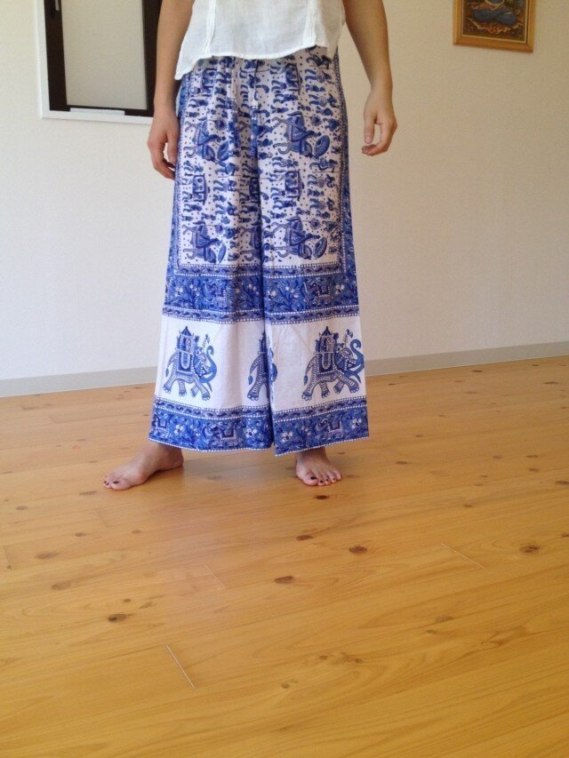 完売 : ワイドパンツ jaipur A象の画像1枚目