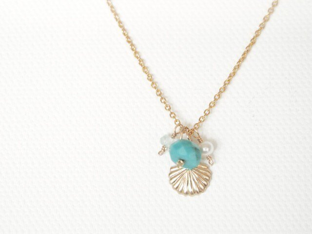 14KGF Mermaid Necklaceの画像1枚目