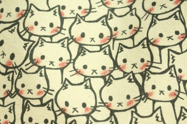 わさわさねこさんトートバック の画像1枚目