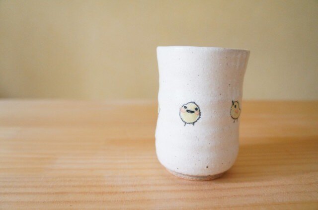 粉引ひよこお湯呑み。の画像1枚目