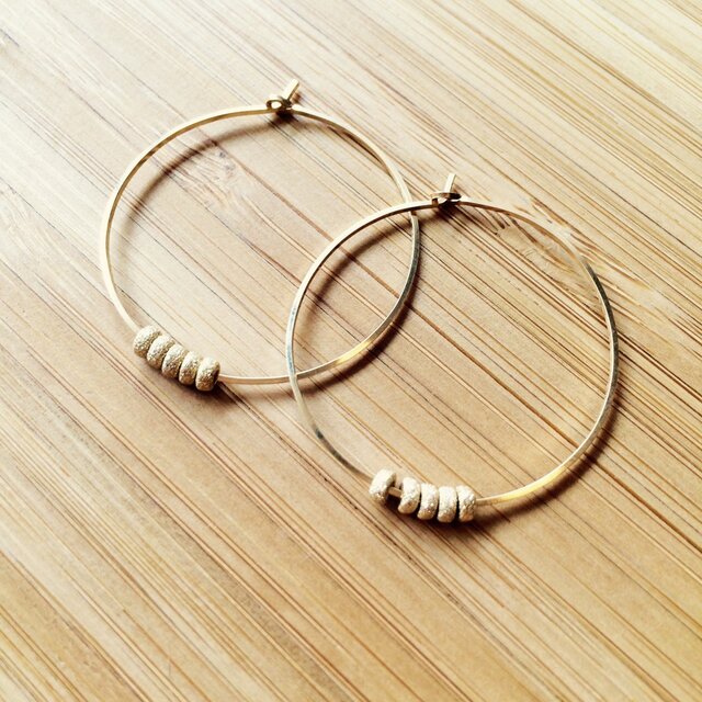 goldピアス【14KGF】の画像1枚目