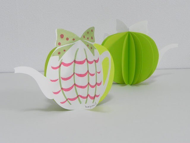 Tea Potのミニメモ帳(green)の画像1枚目