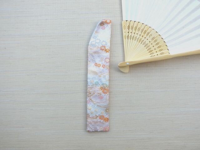 再販 扇子収納袋(大) 金襴流水 soldの画像1枚目