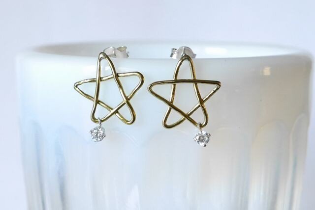 ★再販★Star Pierce(brass)の画像1枚目