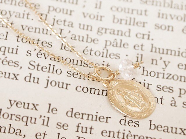 14KGF Medai Necklace PKの画像1枚目