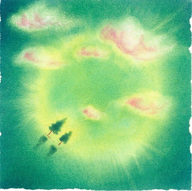 『雲間』(パステルアート)の画像1枚目