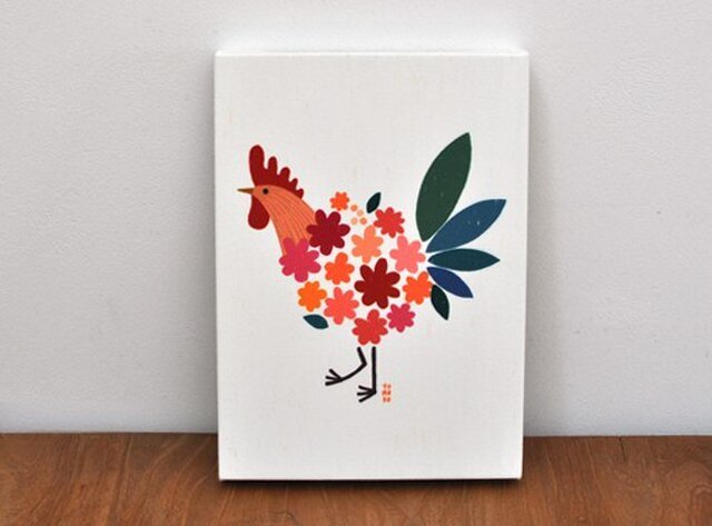 ファブリックパネル「Bird of bouquet」の画像1枚目