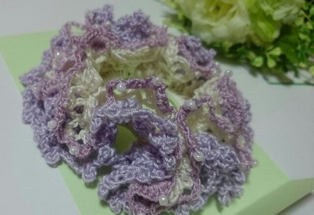 爽やかふりふりシュシュの画像1枚目