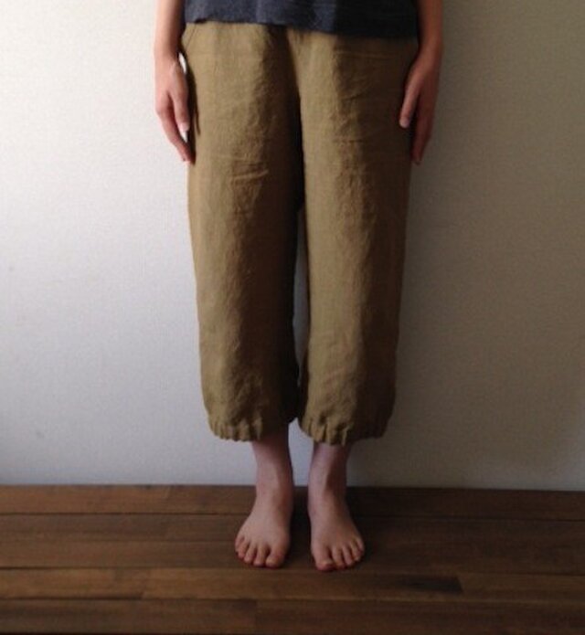 パンツ andボーダー(和からし)の画像1枚目